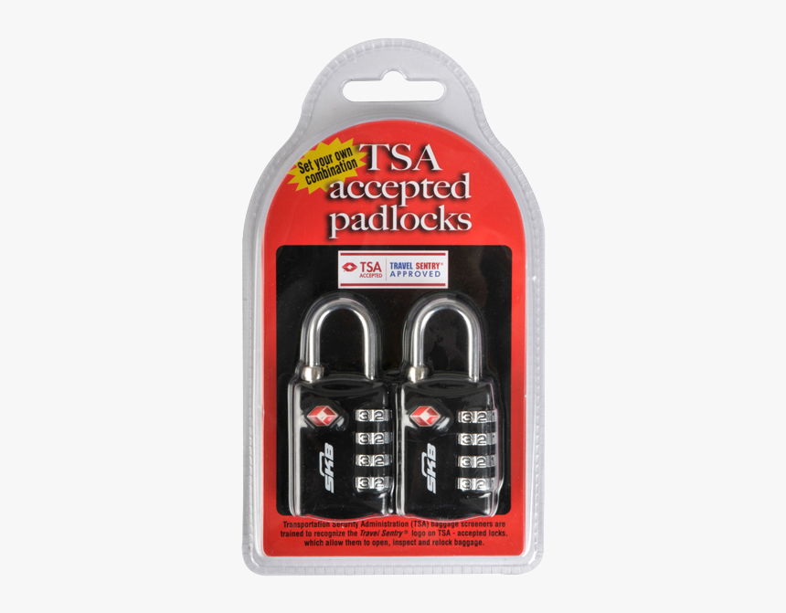 Skb Tsa Combination Padlock - Padlock, HD Png Download, Free Download