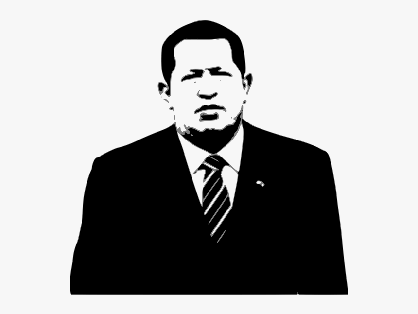 Hugo Chavez Vector Png Image - Hugo Chavez Draw Black And White, Transparent Png, Free Download