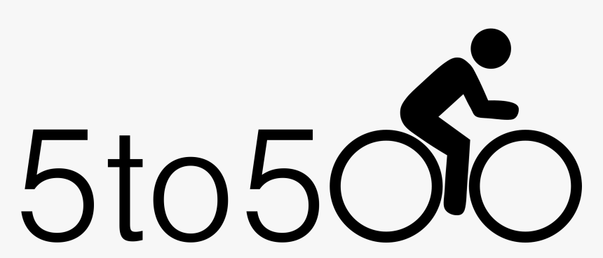 5to500 Logo V2 Transparent - Hybrid Bicycle, HD Png Download, Free Download