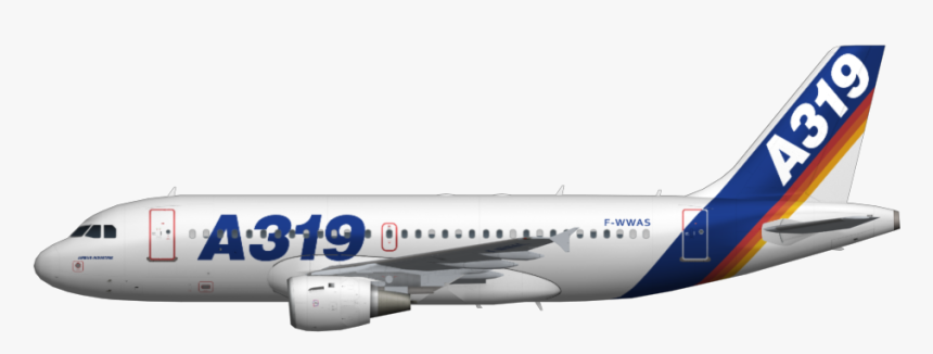 Airbus A319 - Airbus A320, HD Png Download, Free Download