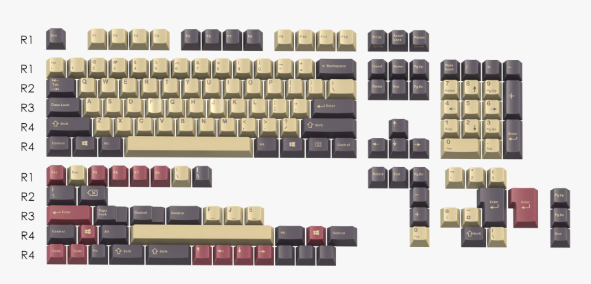 Gmk Carbon Color Codes, HD Png Download, Free Download