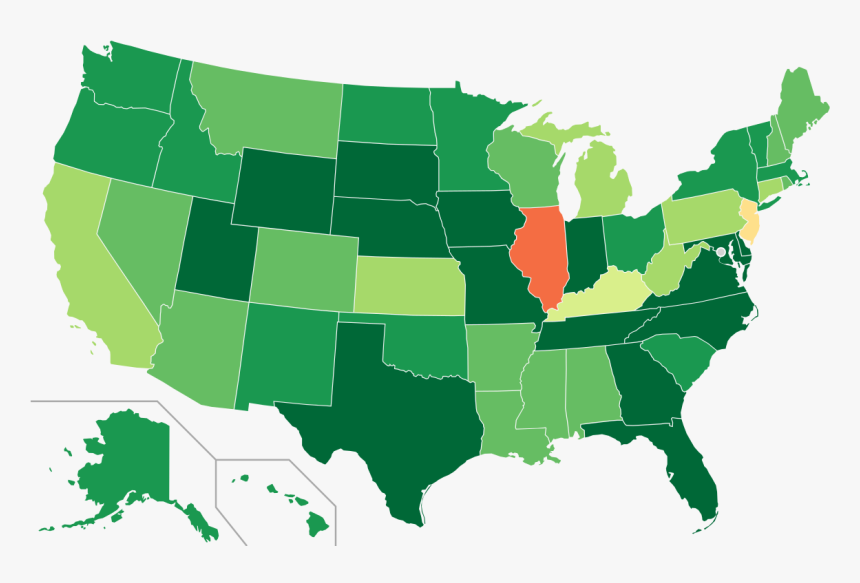 Us State Credit Rating, HD Png Download, Free Download