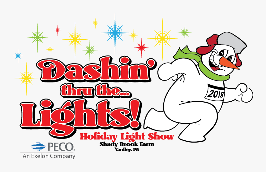 Lights Is A Family Fun 2 Mile Run/jog/walk Through - Cartoon, HD Png Download, Free Download