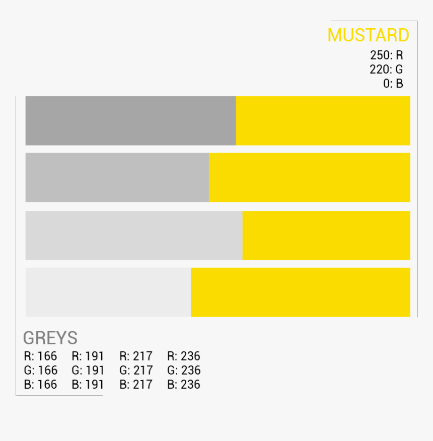 Colour Swatches - Colour Palette With Mustard Yellow, HD Png Download, Free Download