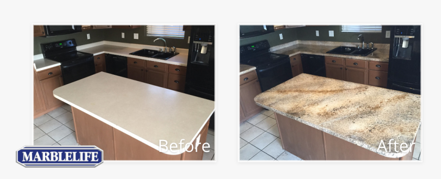 Concrete Before & After - Marblelife, HD Png Download, Free Download