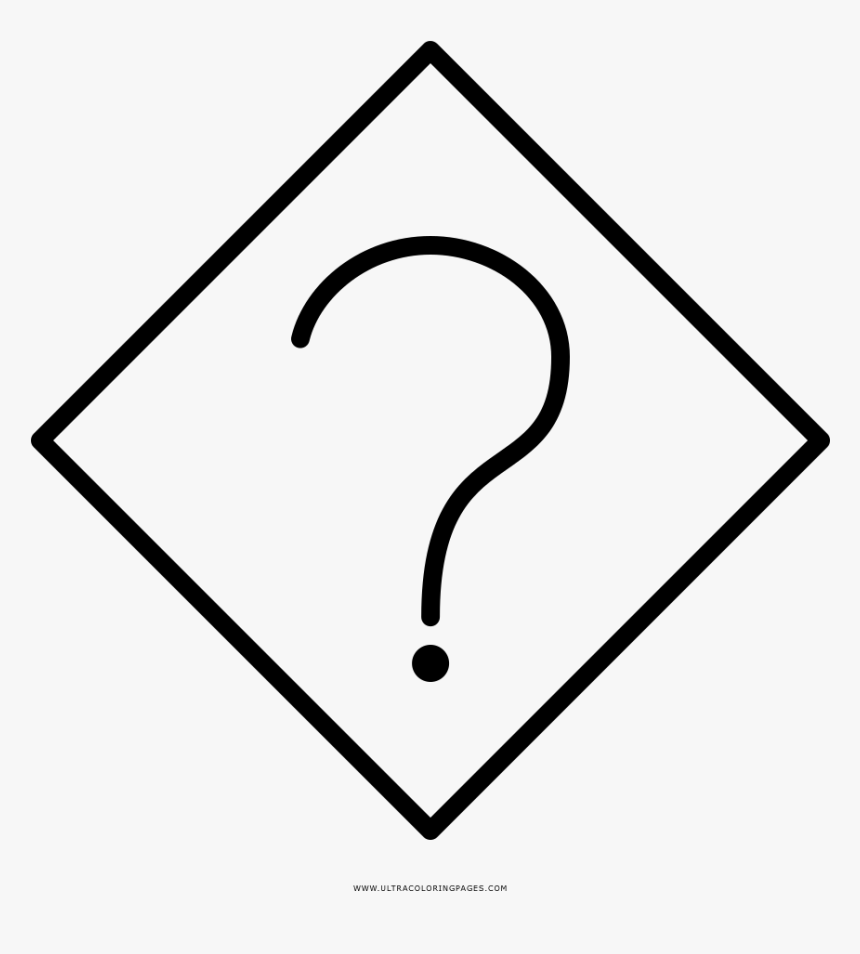 Signo De Interrogación Página Para Colorear, HD Png Download, Free Download