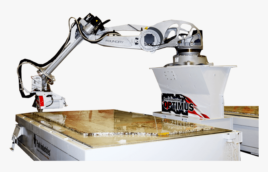 Optimus Robotic Sawjet For Stone And Granite Cutting - Robotic Arm Saw, HD Png Download, Free Download