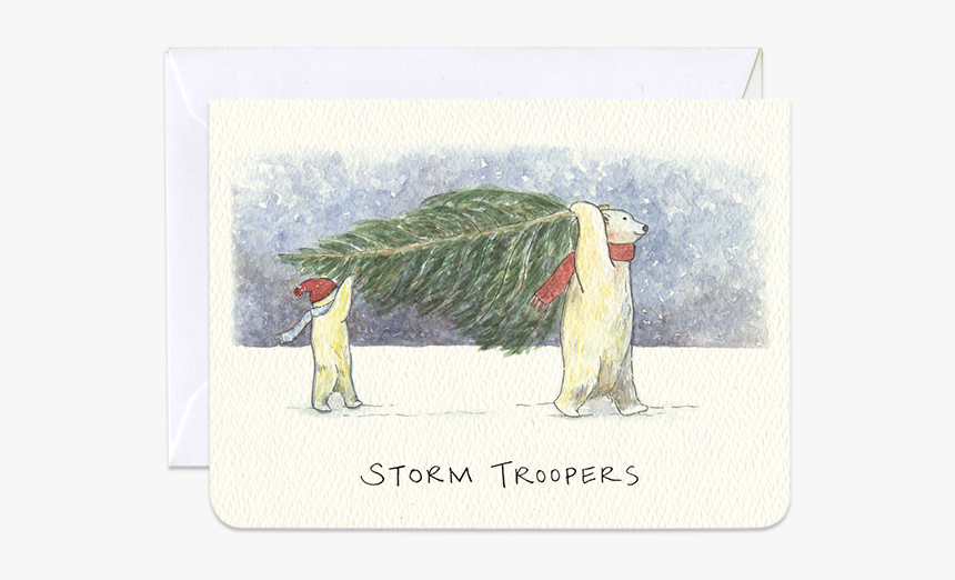 Storm Troopers Mini Card - Christmas Card, HD Png Download, Free Download