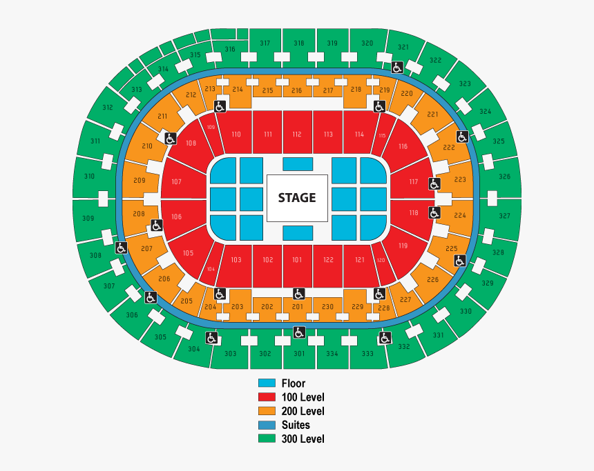 Concert Moda Center Seating Chart, HD Png Download, Free Download