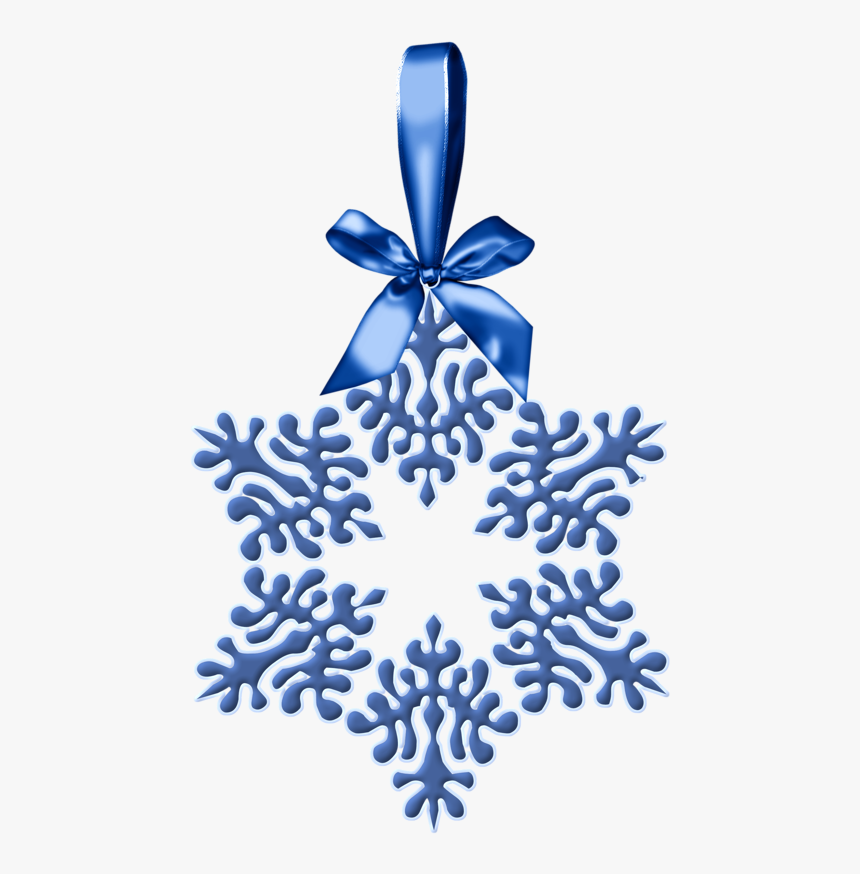 Imágenes De Adornos De Navidad En Azul - Christmas Snowflake Ornament Clipart, HD Png Download, Free Download