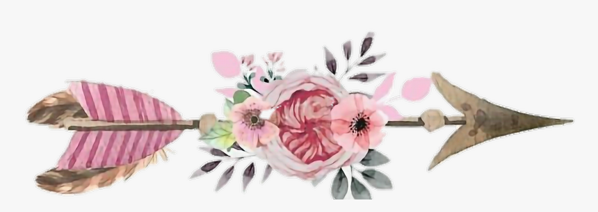 #arrowhead #arrow #flecha #pngstickers #png #watercolor - Floral Arrow Clipart, Transparent Png, Free Download