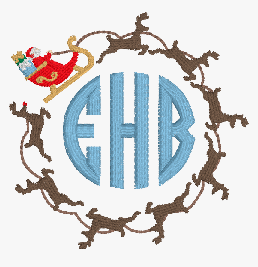 Reindeer Embroidery Frame, HD Png Download, Free Download