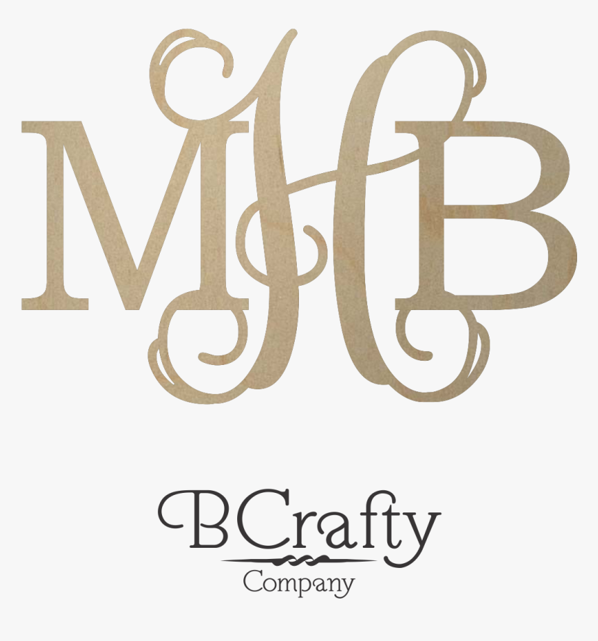 Wooden Monogram Letters - Calligraphy, HD Png Download, Free Download