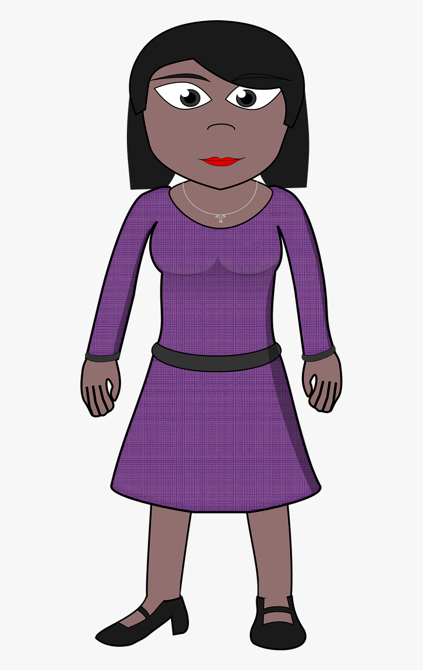 Comic Characters Dress-up Head Modern Free Photo - Senhora Negra Vetor Png, Transparent Png, Free Download