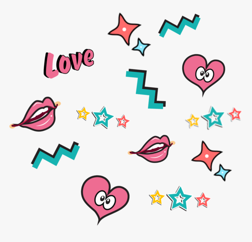 #heart #heart #cute #multicolor #pink #confetti, HD Png Download, Free Download