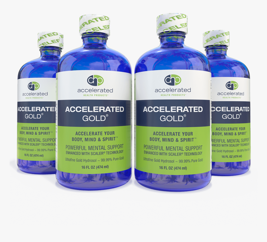 4 Pack Bundle Of Accelerated Silver Ultrafine Scaler® - Plastic Bottle, HD Png Download, Free Download