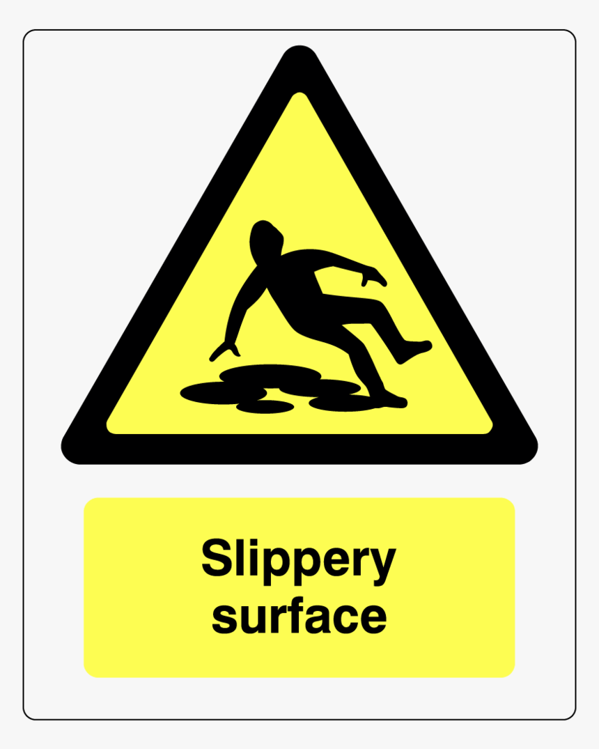 Hazard-warning@2x - Caution Slippery Surface, HD Png Download, Free Download