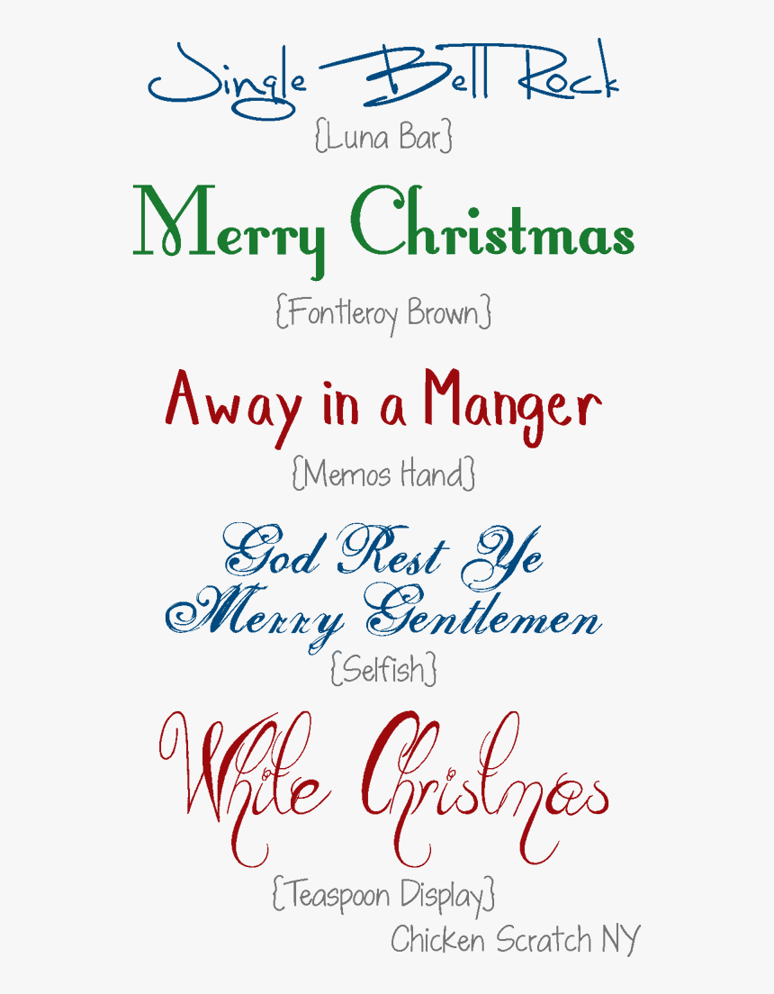 December Fonts, HD Png Download, Free Download