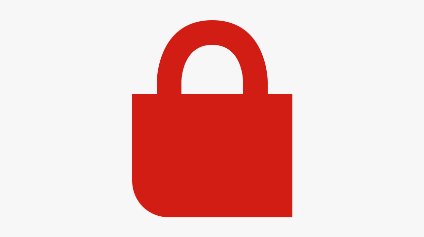 Red Lock Icon Png, Transparent Png, Free Download