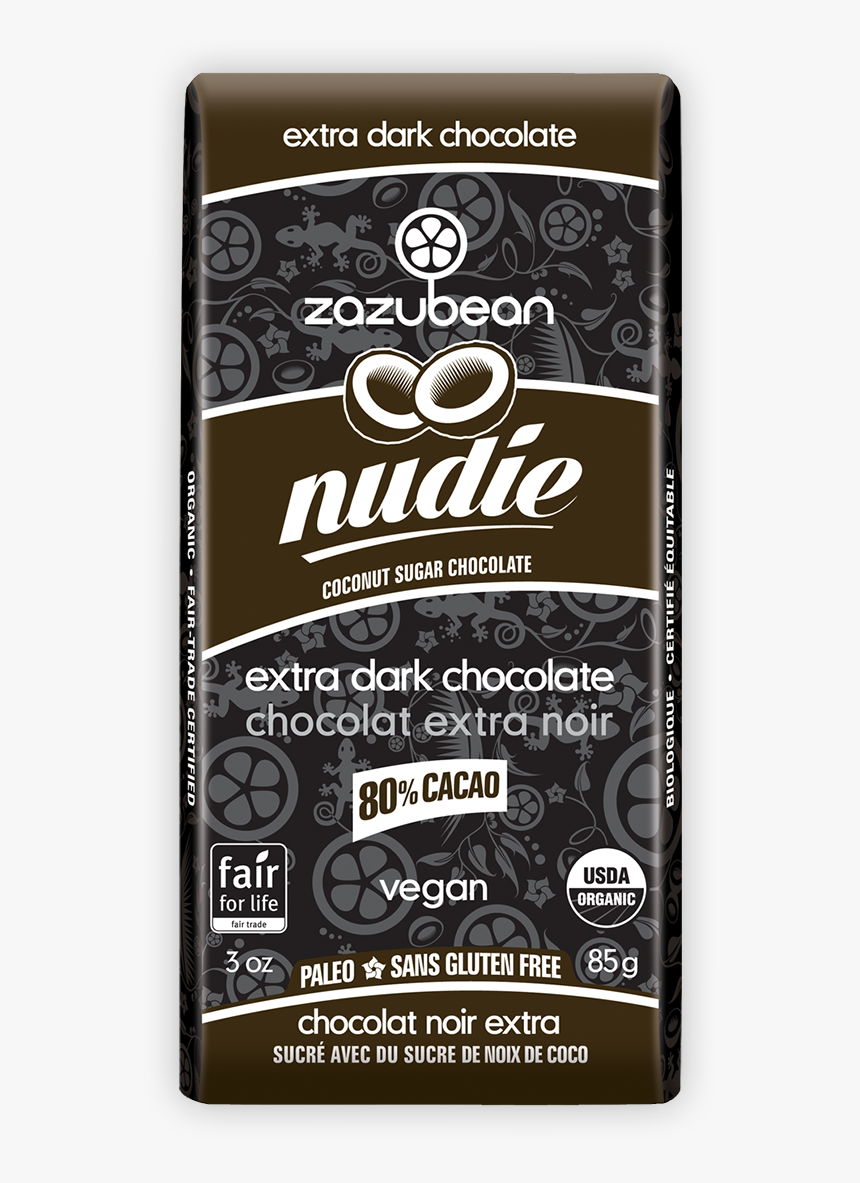 C-nudie - Zazubean Nudie Extra Dark Chocolate, HD Png Download, Free Download