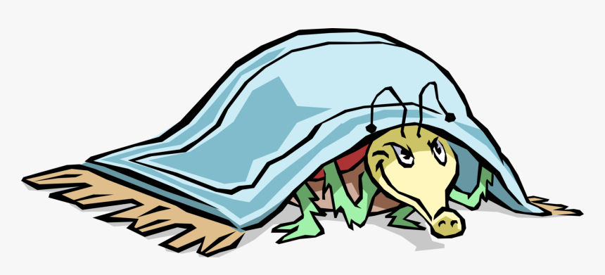 Vector Illustration Of Parasitic Bed Bug Insect Hides - Snug As A Bug In A Rug Gif, HD Png Download, Free Download
