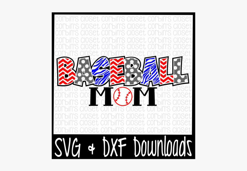 Free Baseball Mom Svg Cut File Crafter File - Graphic Design, HD Png Download, Free Download