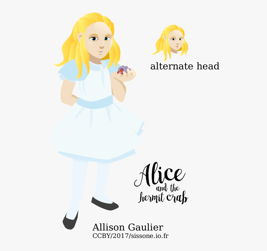 Alice And The Hermit Crab - Cartoon, HD Png Download, Free Download