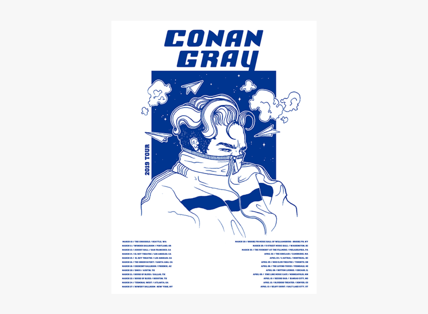 Conan Gray European Tour, HD Png Download, Free Download