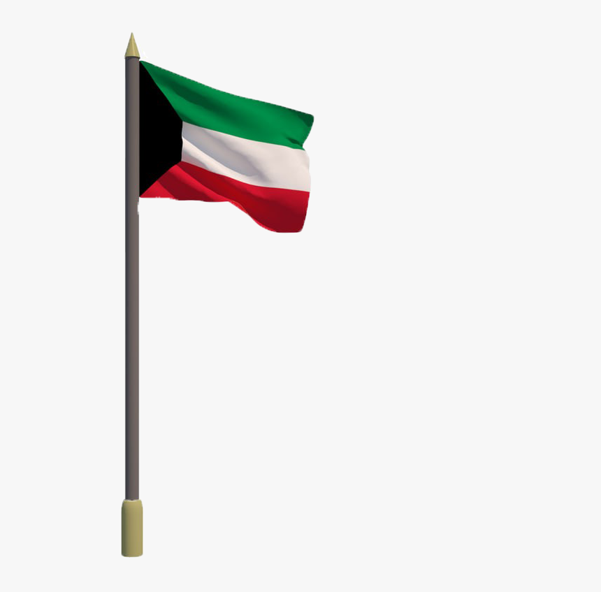 Kuwait Flag Png Free Pic - Uae Flag On A Pole, Transparent Png, Free Download