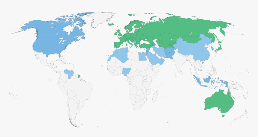 May 2012 - Energy Charter Treaty Map, HD Png Download, Free Download