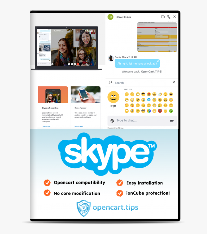 Skype Logo Transparent Hd, HD Png Download, Free Download