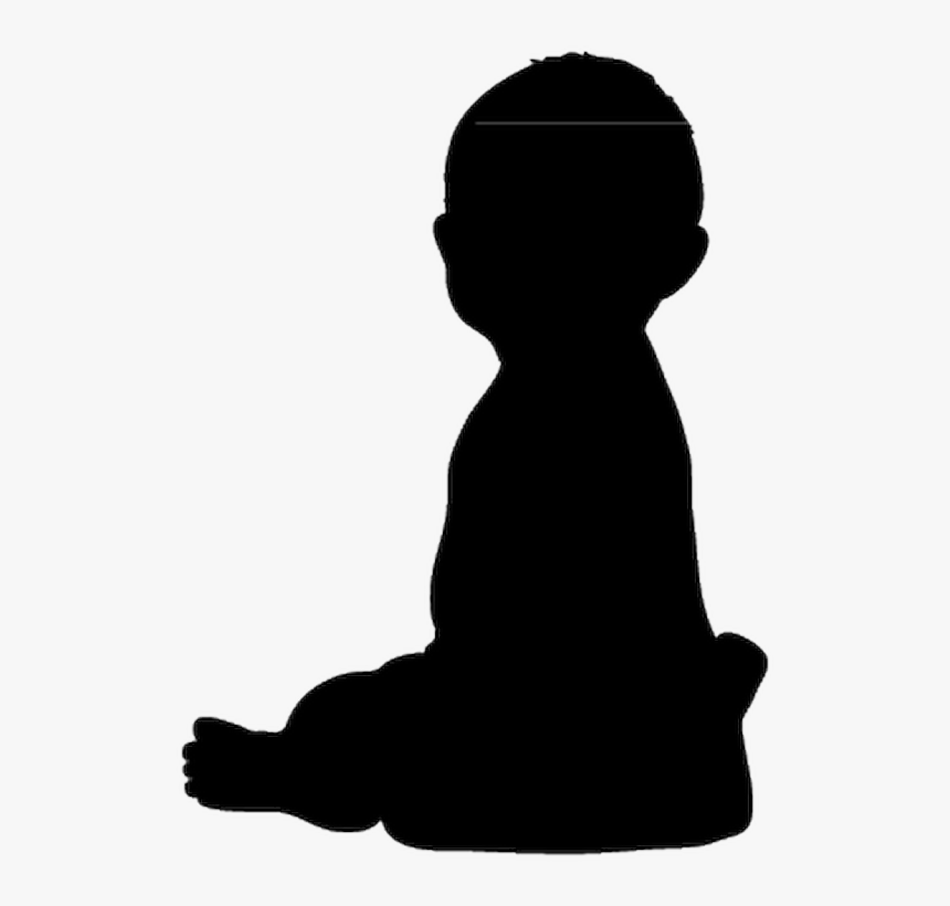 Baby Sitting Silhouette, HD Png Download, Free Download