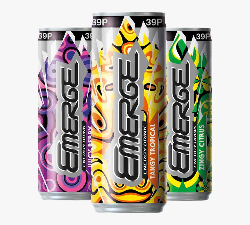 Carbonated Tropical Flavour Energy Drink With Taurine, - Caffeinated Drink, HD Png Download, Free Download