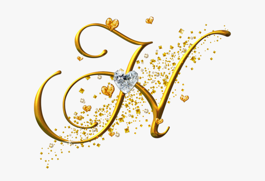 Maria Fernanda Letras Decorativas - Letter H Gold Png, Transparent Png, Free Download