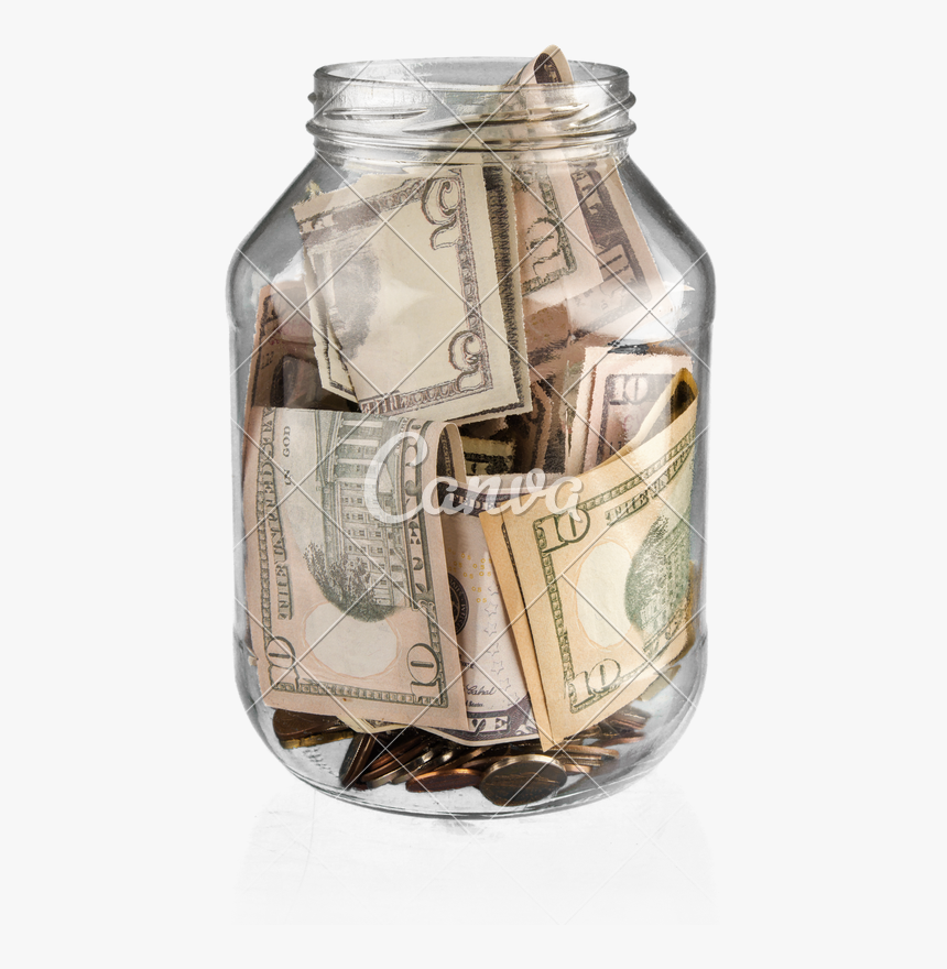 Transparent Coin Jar Clipart - Money Jar, HD Png Download, Free Download
