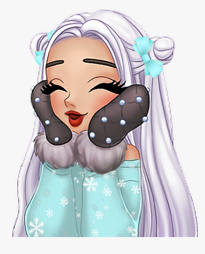 #arimoji #arianagrande #winter #emoji - Ariana Grande Wallpapers Cartoons, HD Png Download, Free Download