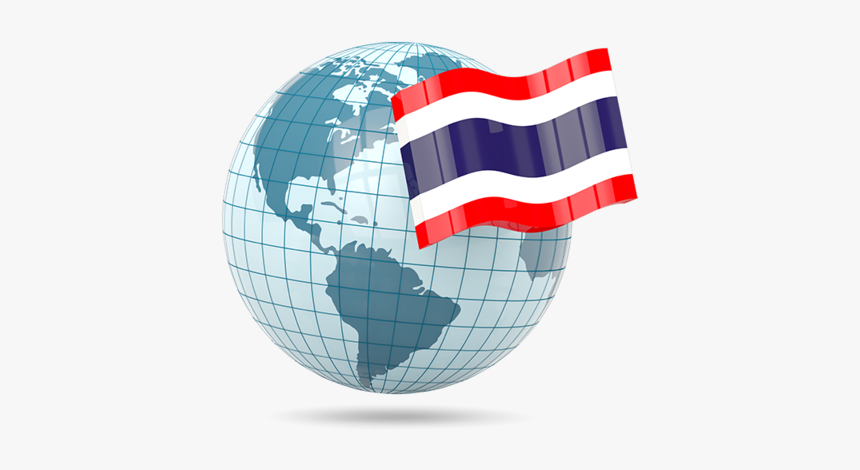 Globe With Flag - United States Globe, HD Png Download, Free Download