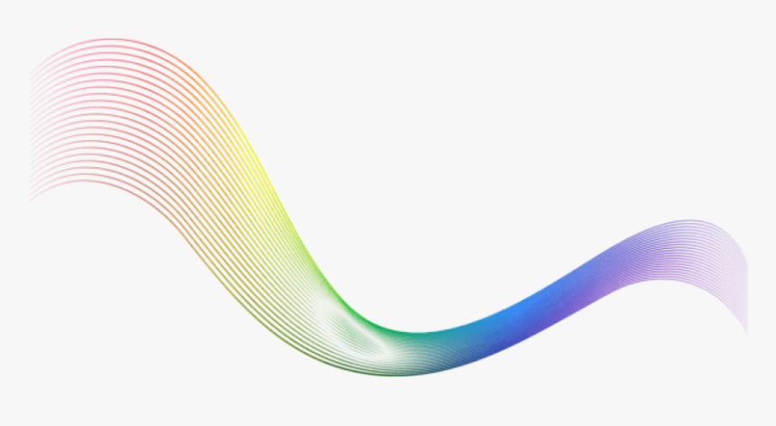 Rainbow Line Png - Colour Line Art Png, Transparent Png, Free Download