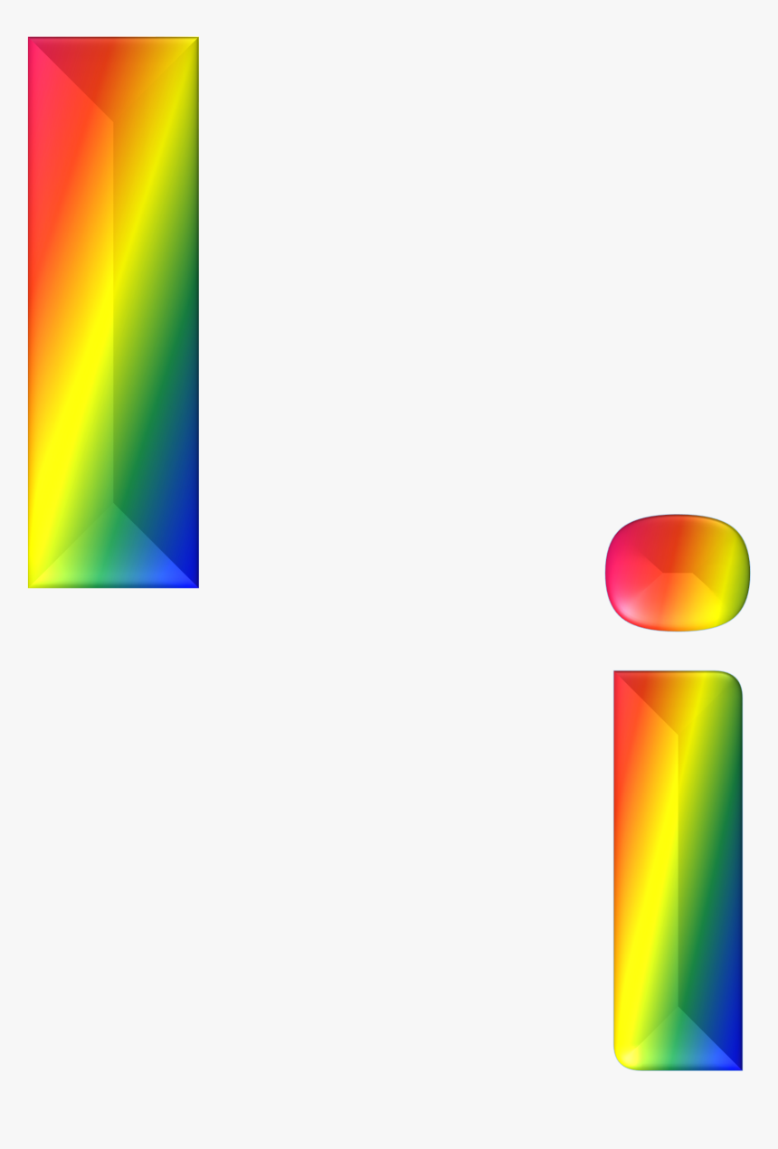 Letter I In Rainbow, HD Png Download, Free Download