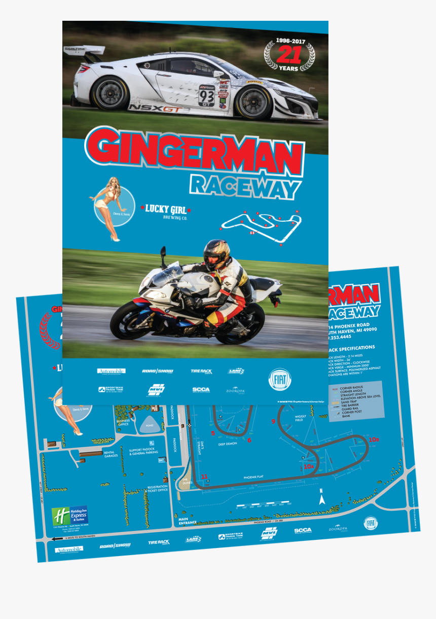 Gingerman Raceway Poster - Race Car, HD Png Download, Free Download