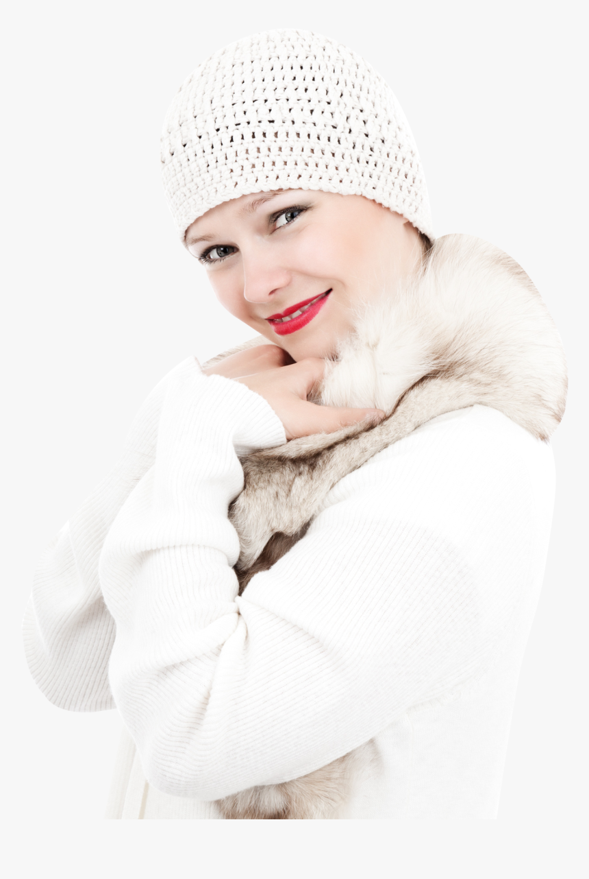 Woman In Warm Winter Clothes Png Image - Woman Winter Png, Transparent Png, Free Download