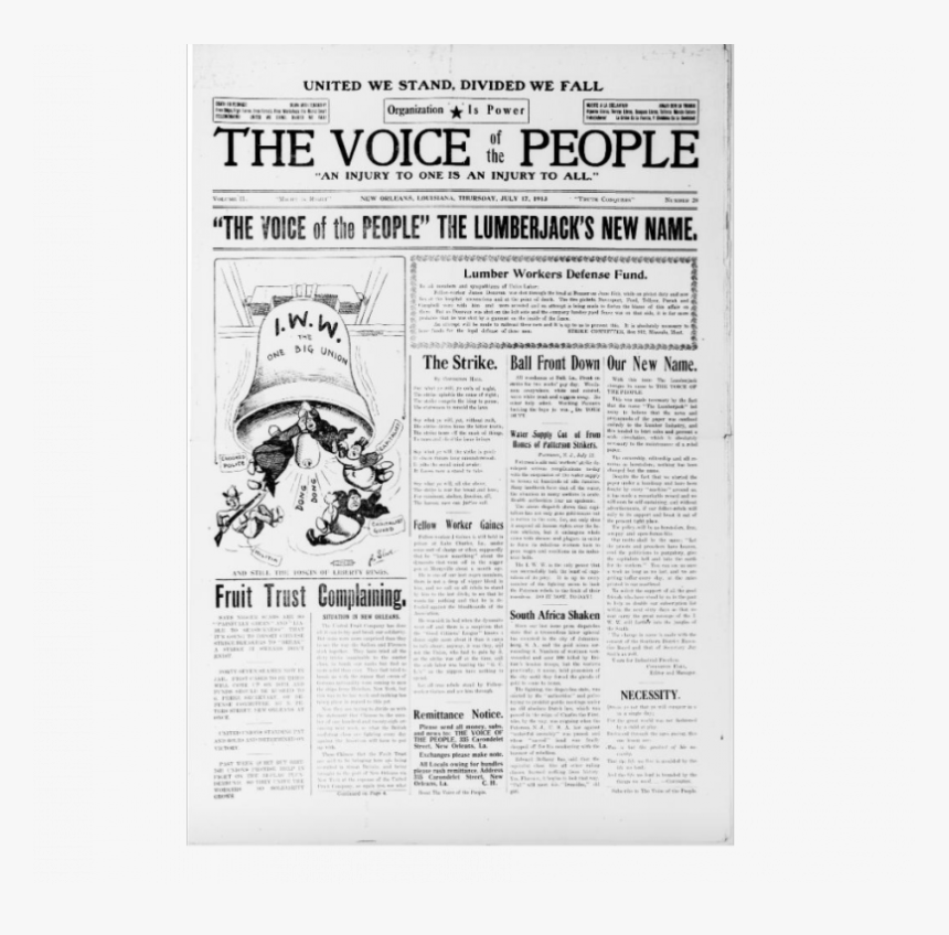 Newspaper Page Png - Voice Of The People Newspaper, Transparent Png, Free Download
