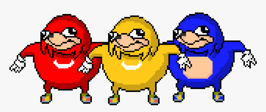 Ugandan Knuckles Pixel Art, HD Png Download, Free Download