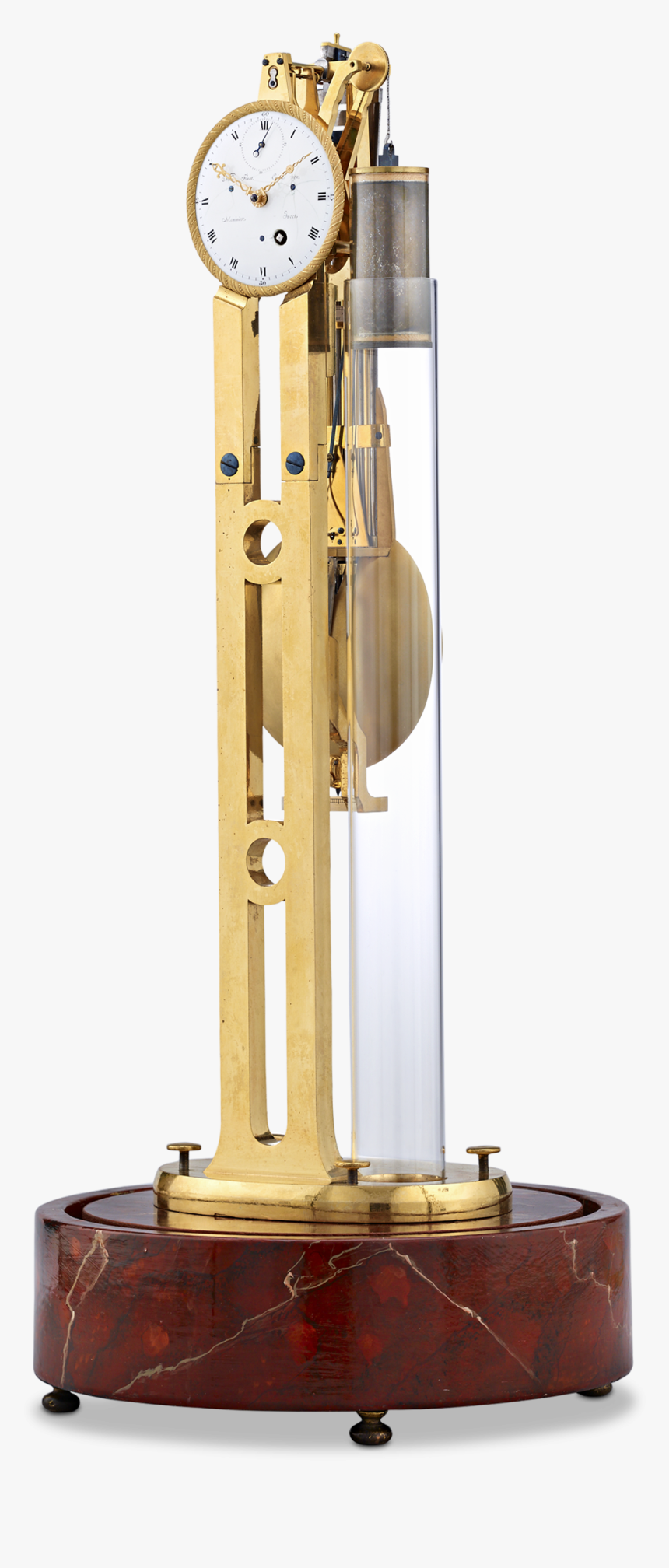 French Pendulum Skeleton Clock - Quartz Clock, HD Png Download, Free Download