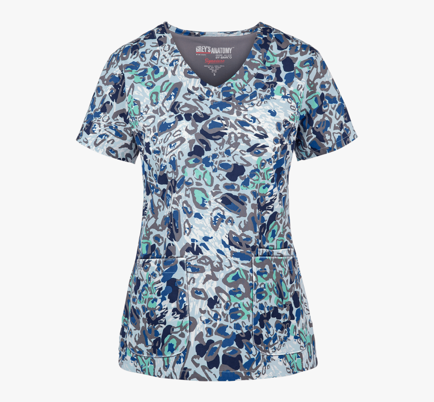 Patterned Scrub Tops Greys Anatomy, HD Png Download, Free Download