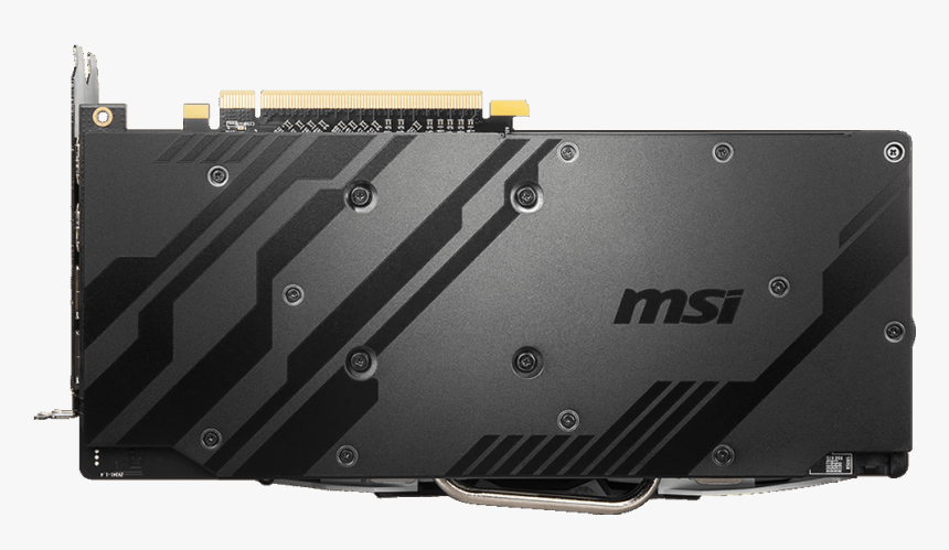 Rear View Of This Card In Standing Position, With Gold - Msi Amd Radeon Rx 580 Armor X, HD Png Download, Free Download