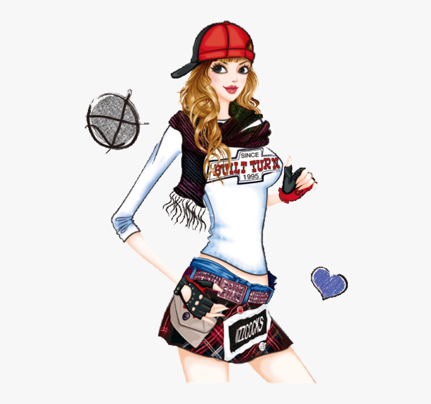 Fashion Cartoon Illustration - Girls, HD Png Download, Free Download