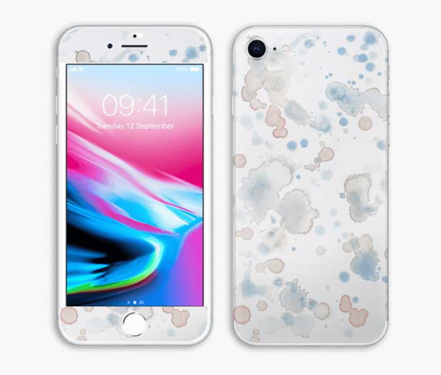 Lovely Watercolor Splash Skin For Your Laptop - Iphone 8 Plus White, HD Png Download, Free Download