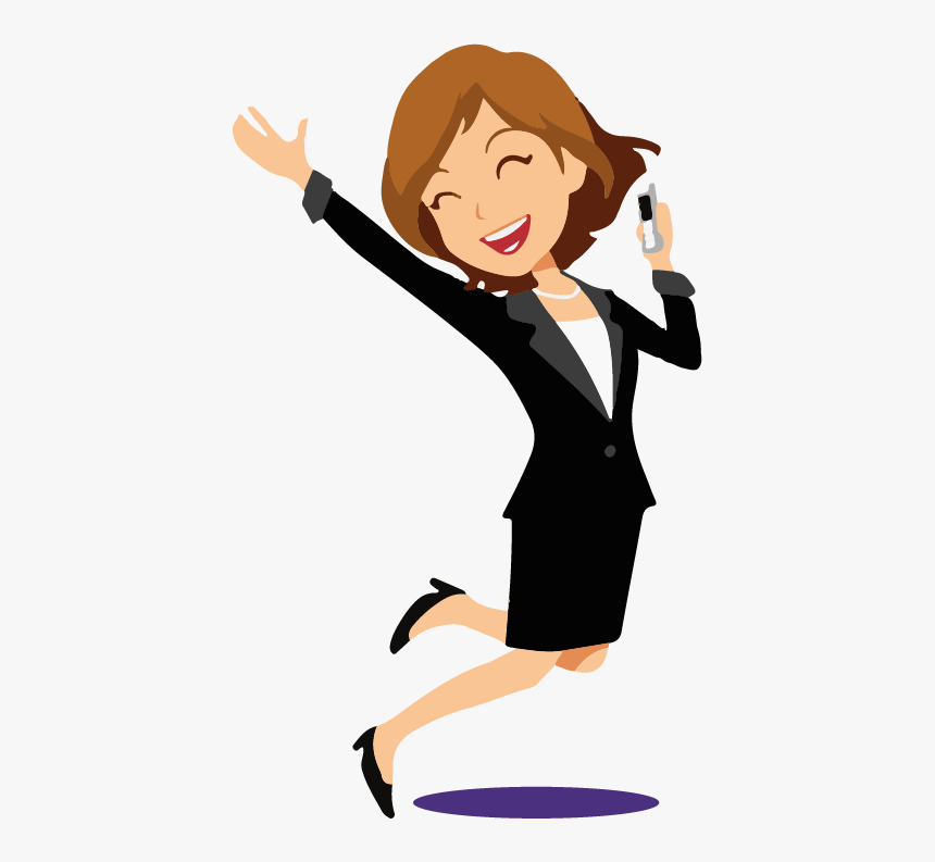Transparent Rushing Clipart - Woman Happy Vector Png, Png Download, Free Download