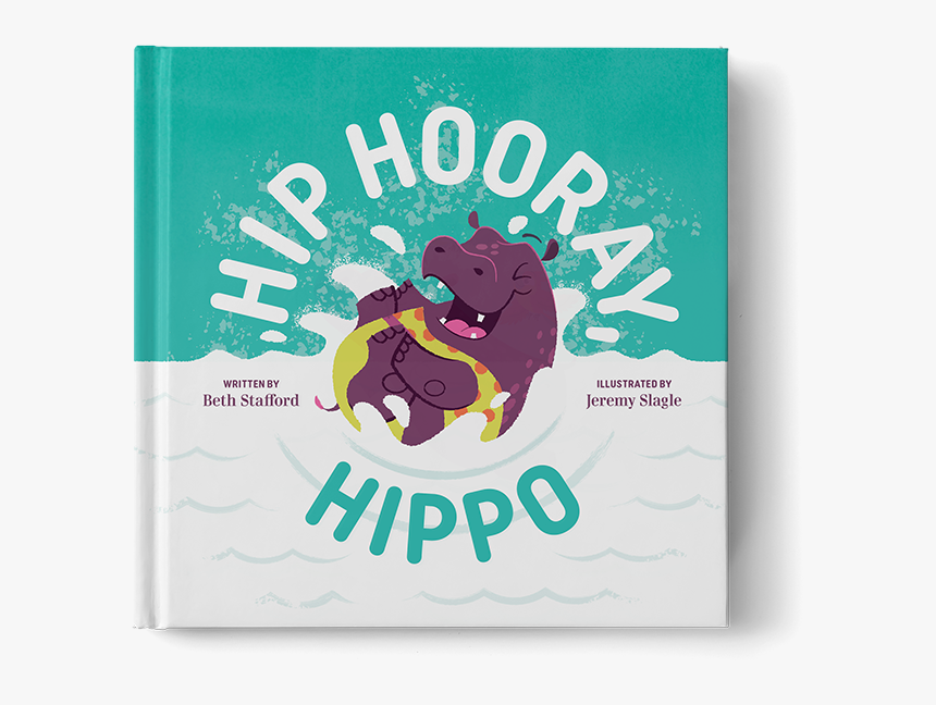 08 Square Book Mock-up Copy - Hippopotamus, HD Png Download, Free Download